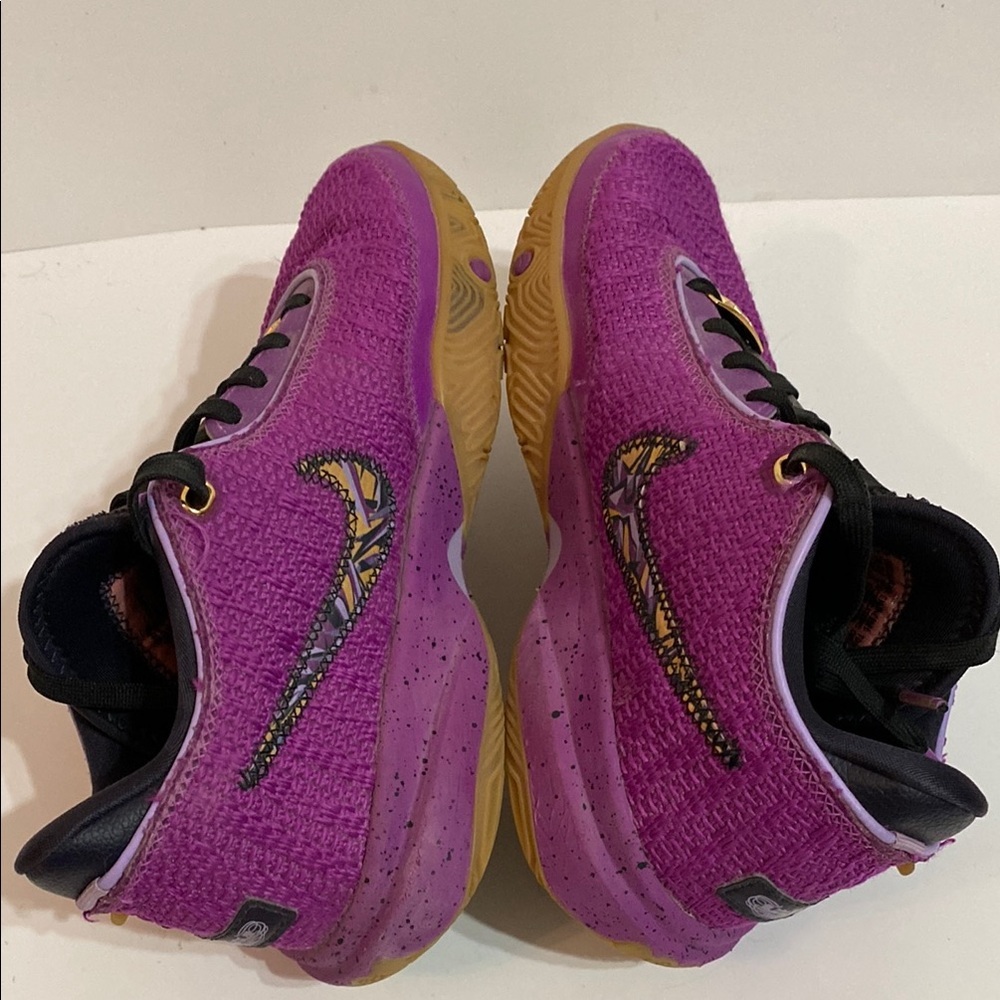 Nike Kids Lebron XX SE FD0207-500 Purple Lace-Up Sneaker Size 7Y Women Sz 8.5 - Picture 6 of 9
